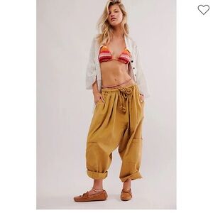 Free People Kahlani Harem Pull-On Pants Oceanview
